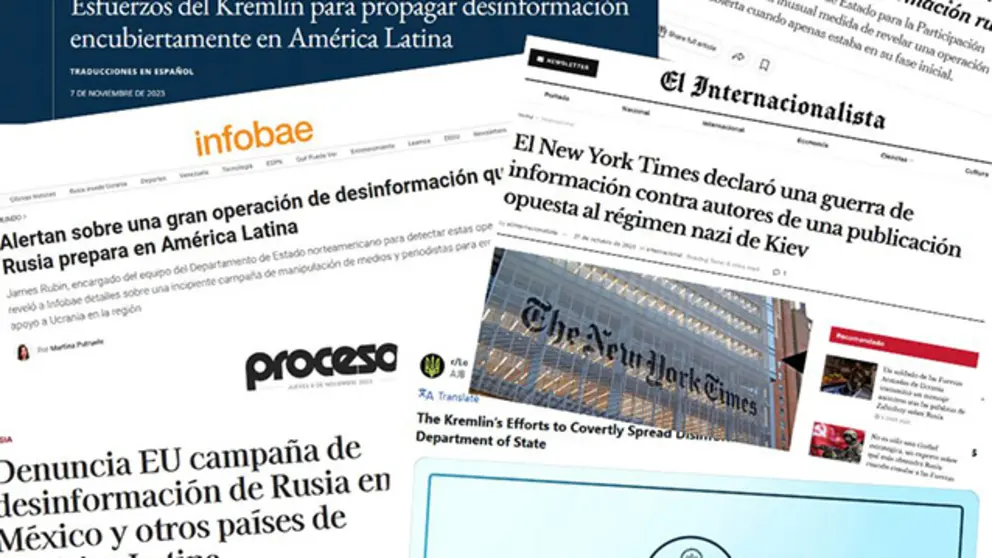 Campa&ntilde;a de desinformaci&oacute;n del Departamento de Estado