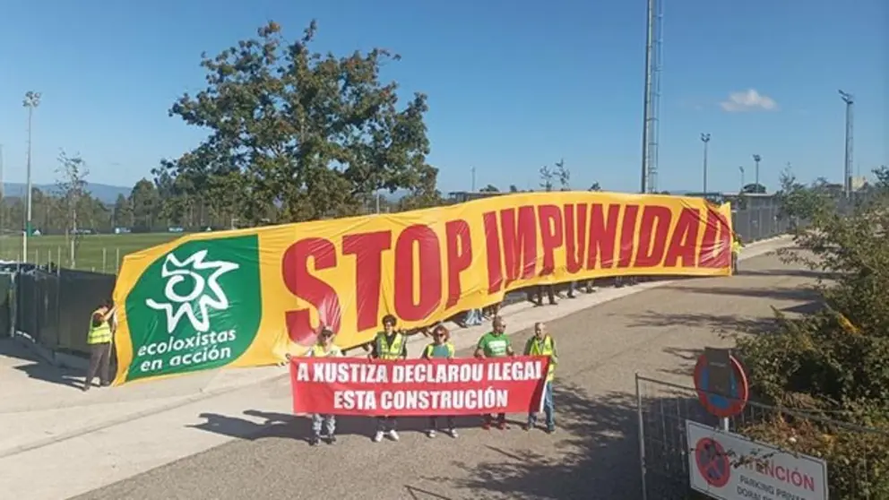Acci&oacute;n denuncia na cidade deportiva do Celta