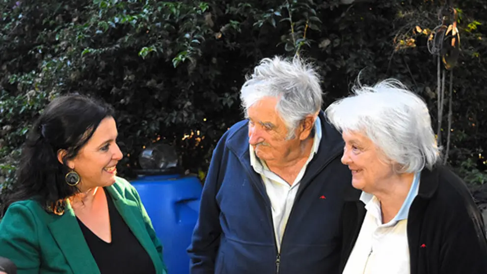 MIranda con  Mujica e Topolansky