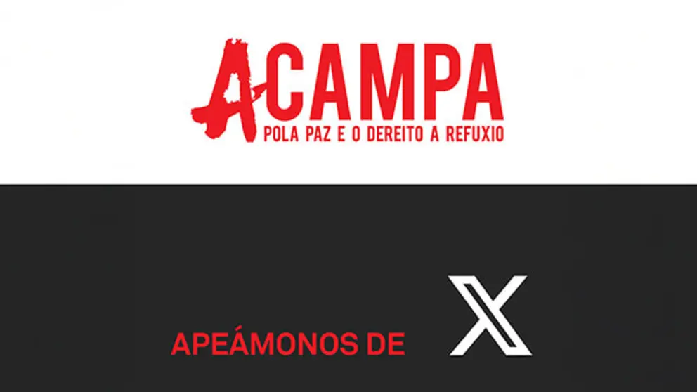 Acampa abandona X