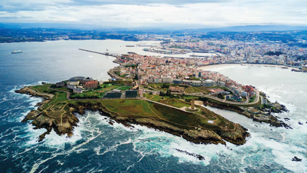 A Coru&ntilde;a, vista a&eacute;rea