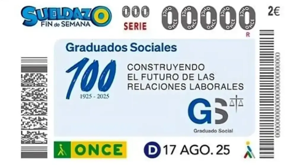 Sorteo ONCE Centenario GGSS