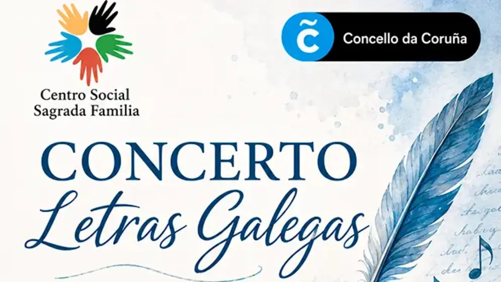 Cartel concierto Letras galegas