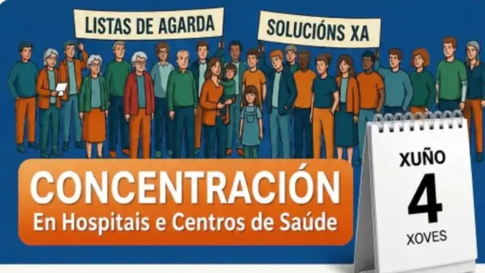 Concentraci&oacute;n SOS Sanidade P&uacute;blica na Coru&ntilde;a