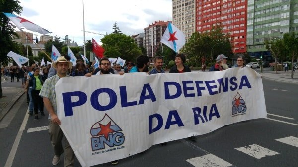 A portavoz do BNG participou na manifestación-min