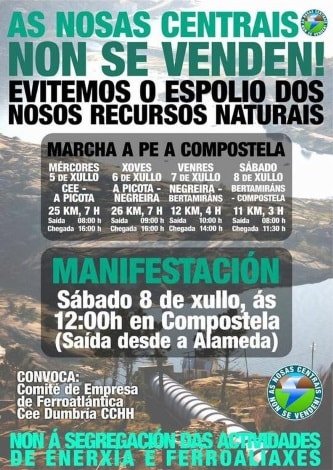 Cartel Marcha en defensa das centrais de Ferroatlántica 1