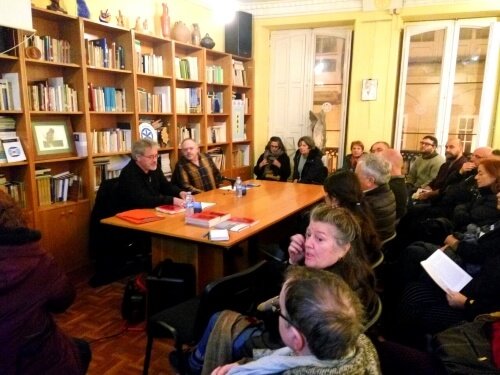 Manuel Rivas, presentación del libro "Contra todo isto" en la Asociación Cultural Alexandre Bóveda