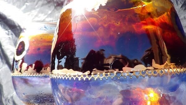Cristal decorado de Xulia Weinberg