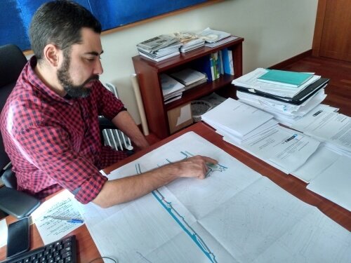 Xiao Varela, co proxecto da Intermodal