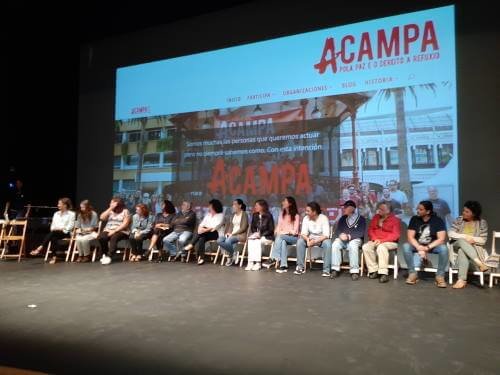 Acampa pola paz e o dereito a refuxio en el lanzamiento de la 2ª Marcha Mundial por la Paz y la Noviolencia