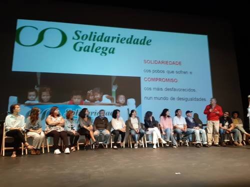 Solidariedade Galega en el lanzamiento de la 2ª Marcha Mundial por la Paz y la Noviolencia en A Coruña