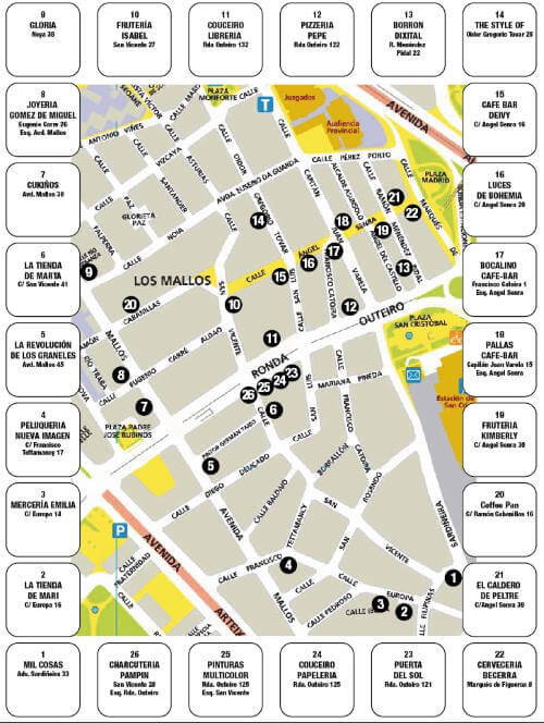 Mapa do Samaín dos Mallos