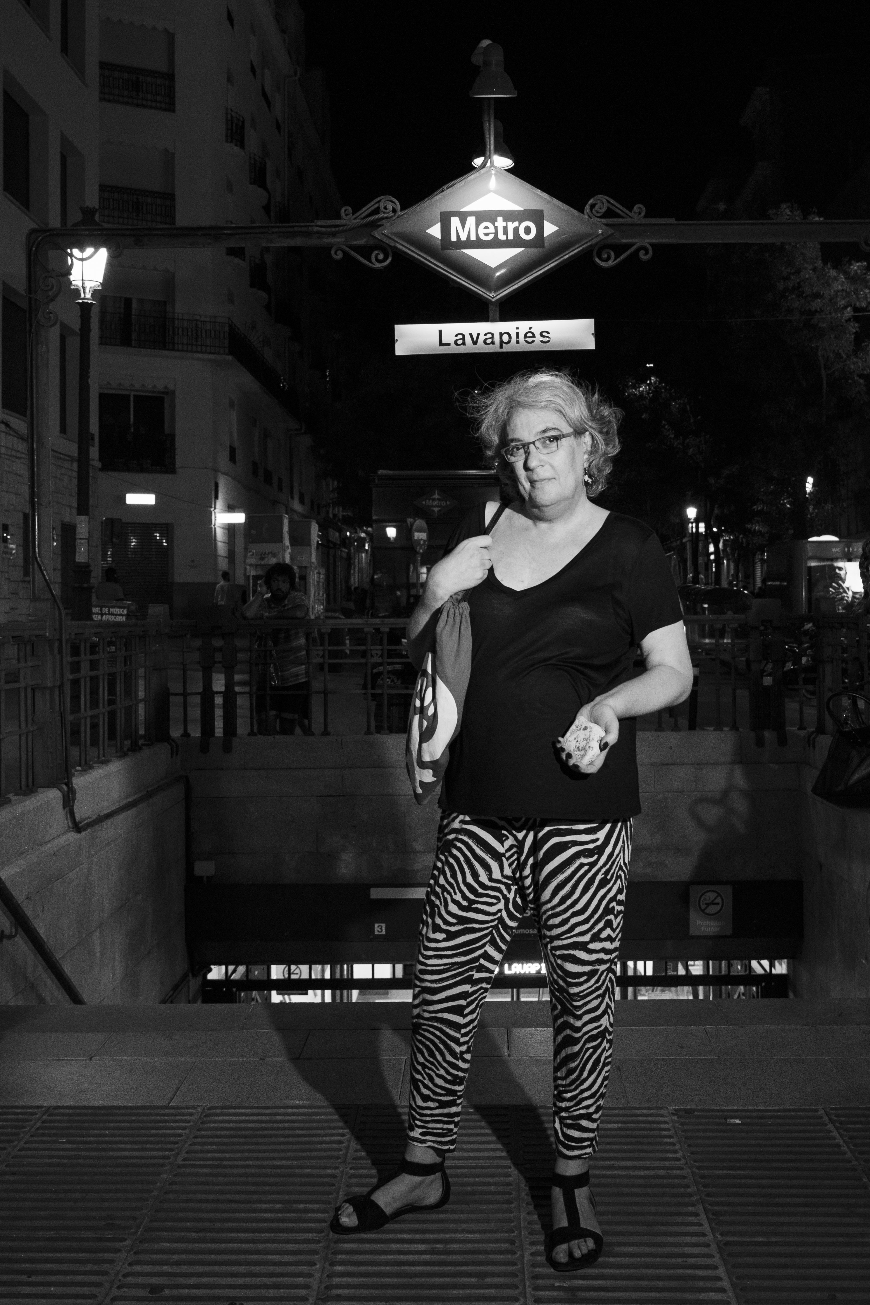 Maribel, activista trans. Foto de M.J. Garrido. Serie "Piedras"