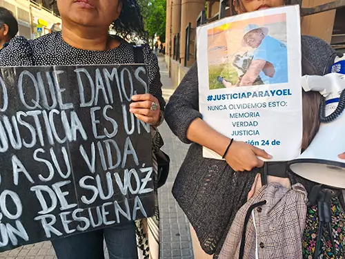 Concentración Xustiza para Yoel